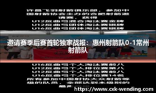 邀请赛季后赛首轮独家战报：惠州射箭队0-1常州射箭队